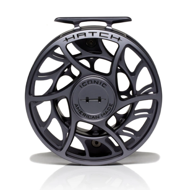 Hatch Iconic 9 Plus Fly Reel Grey Back